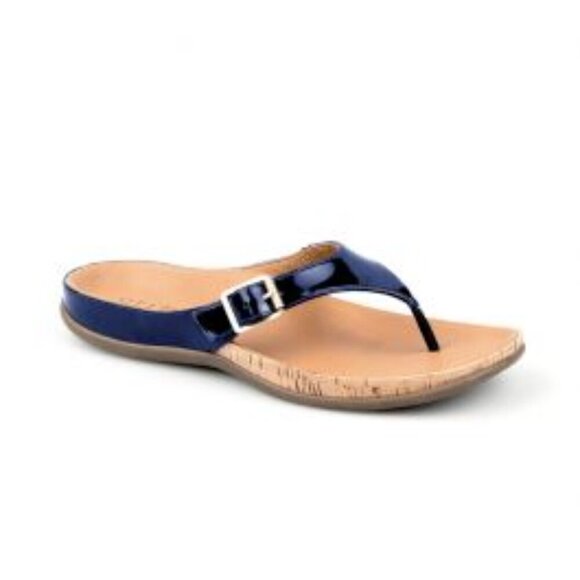 Strive Alba Buckle Black Iris Orthotic Sandals Comfort Shoe Women's Size 10 - Picture 1 of 9